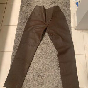 Brown Leather Pants (Size 6/8)